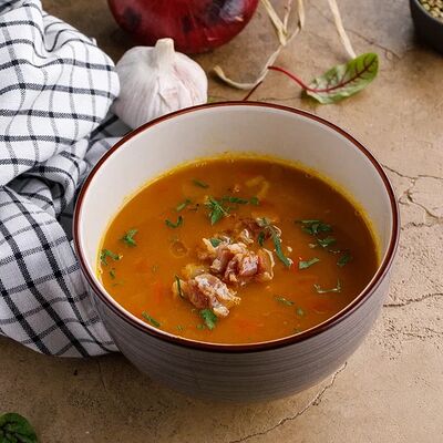 Гороховый суп с копчёностями в Большая кухня по цене 490 ₽