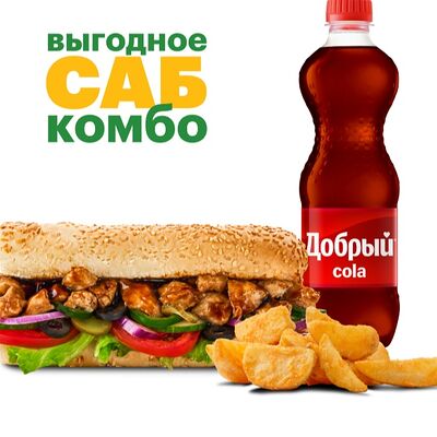 Комбо Курица терияки 15 см в Subway по цене 500 ₽