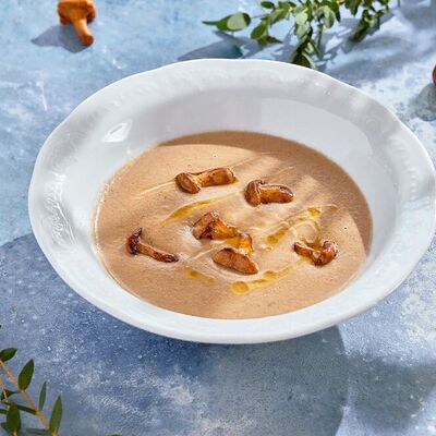 Крем-суп с лисичками и брускеттой в ЛарисуВаннуХочу по цене 590