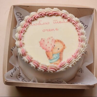 Бенто-торт Ежик с кактусом в Chocoton по цене 2450 ₽