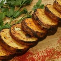 Картофель на углях в Мясо гриль