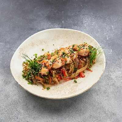 Wok Креветки и овощи в 1st Gallery Lounge по цене 1050 ₽