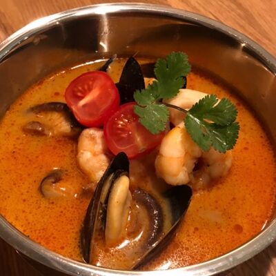 Тайский Том Ям Кунг с морепродуктами в Mr. Choo по цене 740 ₽