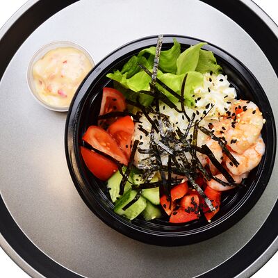 Поке с креветками в 4 Лосося по цене 470