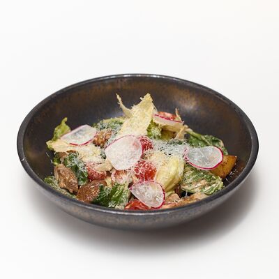 Теплый салат с цыпленком в Ёлки по цене 729 ₽