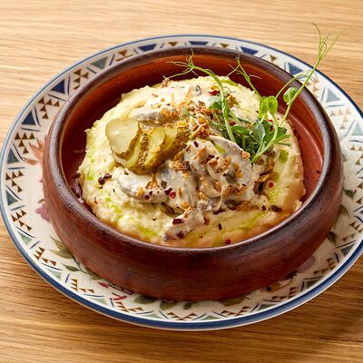 Бефстроганов из говяжьего языка в Нино по цене 1650 ₽