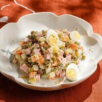 Детский оливье с ветчиной в Кукумбер