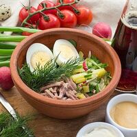 Окрошка с языком в Мушмула