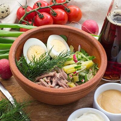 Окрошка с языком в Мушмула по цене 399