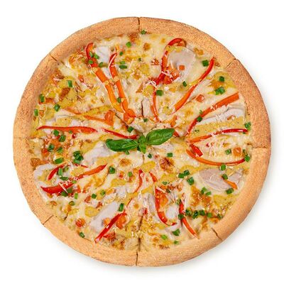 Пицца курочка-карри 33 см в Панда Бистро по цене 714 ₽