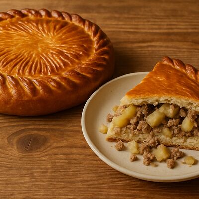 Пирог с фаршем и картофелем в Дом Хлеба кафе-пекарня по цене 1000 ₽