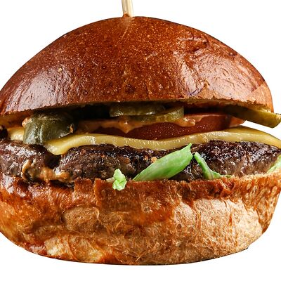 Бургер Классика большой в Кушай мясо по цене 590 ₽