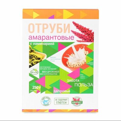 Отруби Di&Di амарантовые с ламинарией в Азбука Вкуса Экспресс Меню по цене 139 ₽