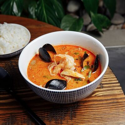 Суп Лакса с морепродуктами в Эбби Noodles & Sushi Bar по цене 380