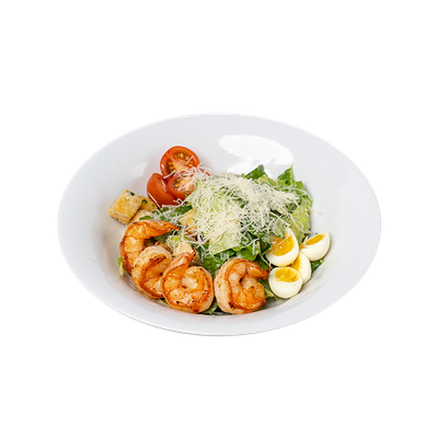 Цезарь с креветками в Волконский по цене 1050 ₽
