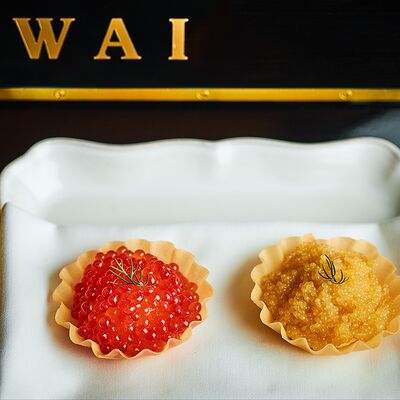 Тарталетки с красной и щучьей икрой в Цыпочка по цене 1300 ₽