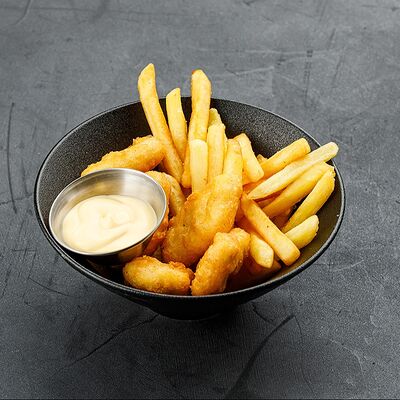 Мне только картошку и наггетсы в Brooklyn Bowl по цене 439 ₽