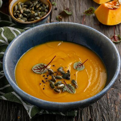 Постный Тыквенный суп в Пряности & Радости на Васильевском по цене 380