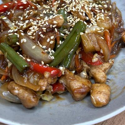 Фунчоза с курицей в Панда Ok по цене 490 ₽