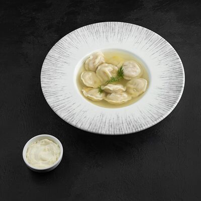 Пельмени с бульоном в Буфет по цене 450 ₽