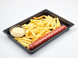 Колбаска Гриль с Фри и соусом в Zibo Food по цене 382 ₽