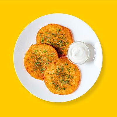 Драники со сметаной и зеленью в МАМА ДОМА по цене 10 р.