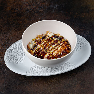 Жареный рис с копченым угрем и унаги в Город детей по цене 540 ₽