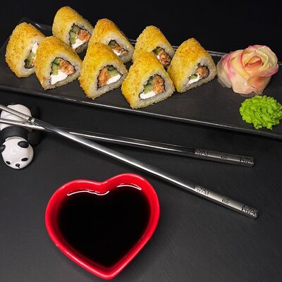 Ролл Темпура с лососем в От Нафани по цене 533 ₽