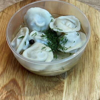 Пельмени с бульоном в Дом Башкирской Кухни по цене 260 ₽