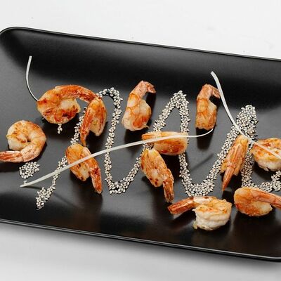 Тигровые креветки в апельсиновом соусе в Гастробар DOM по цене 490