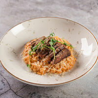 Ризотто с телячьими щечками в Биродром и Панчетта