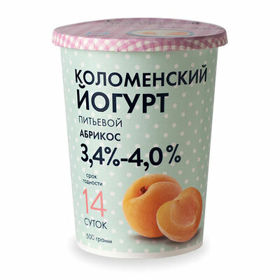Йогурт питьевой абрикосовый Коломенский 3,4-4,0% бзмж в Азбука Вкуса Экспресс Меню по цене 142 ₽