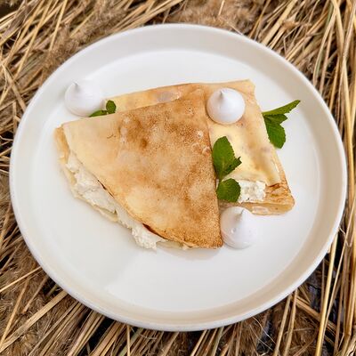 Блинчики с творогомв Кафе Театральное по цене 210 ₽