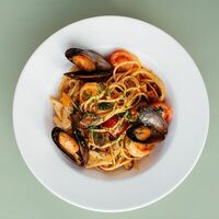 Спагетти с морепродуктами в Ферма Бенуа