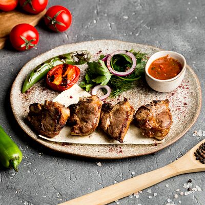 Тибон молодого ягненка с мангала в A Food по цене 680