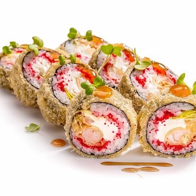 Эби темпура с соусом Чили-манго и Унаги в СъелБыСам по цене 360 ₽