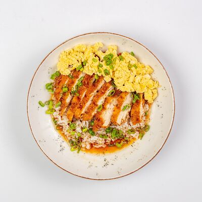 Курица тонкацу с рисом в Итальянская Пиццерия по цене 599 ₽
