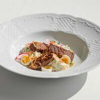 Оливье с говяжьим языком гриль в Карин