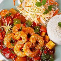 Креветки Лук-лак в Pho Tuk Tuk