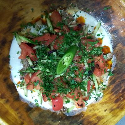 Куртоб с мясов Кафе халяль сочный шашлык по цене 800 ₽