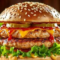 Двойной бургер Куриный в Паприка