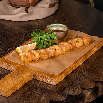 Шашлык из креветок в Аджикинежаль по цене 955 ₽