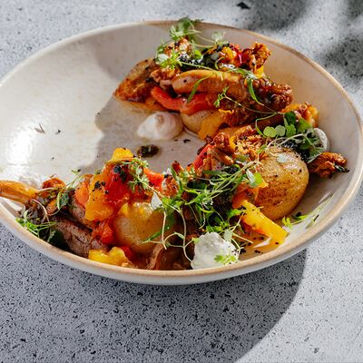 Салат с копченым терпугомв Rose Mary по цене 820 ₽