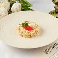 Салат Оливье с семгой и красной икрой в Кузьминки