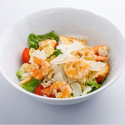 Цезарь с креветками в Волга-Волга по цене 990 ₽