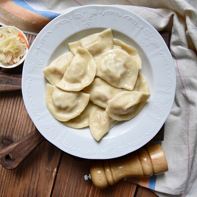 Вареники с картофелем и грибами в Сметана на Б. Садовой по цене 299 ₽