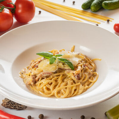 Паста Карбонара в Vkus Land по цене 360 ₽