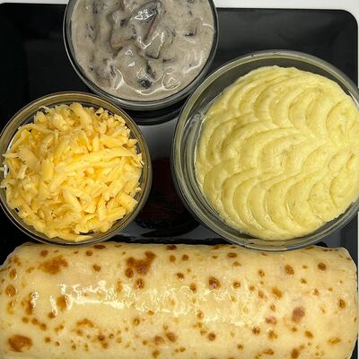 Блинчик с картошкой, грибами и сыром в Блинная Мастерская «Жили-Были» по цене 411 ₽