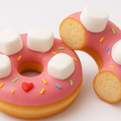 Клубничная глазурь с маршмэллоу в Пончикоф по цене 101 ₽