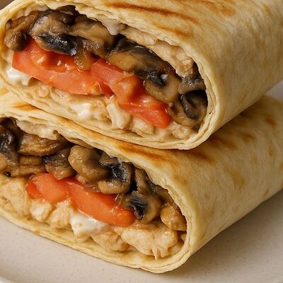 Грибная в Уголок Вкуса шаурма в кляре по цене 369 ₽